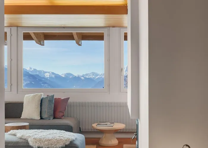 Le Balcon Des Alpes L Modernist L Cosyhome Lägenhet Crans-Montana