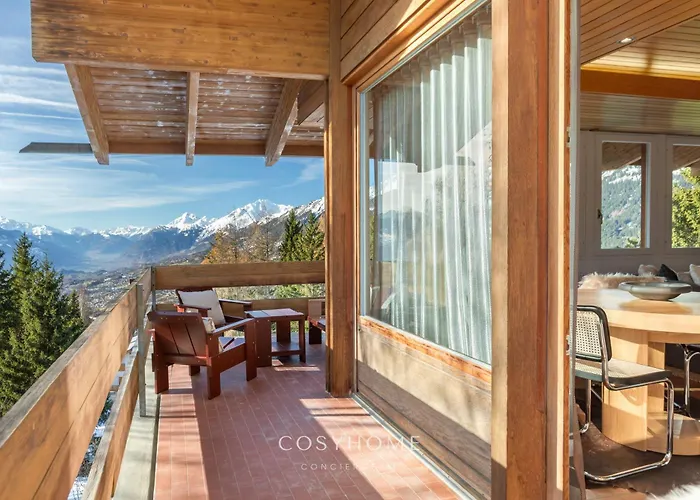 Le Balcon Des Alpes L Modernist L Cosyhome Lägenhet Crans-Montana